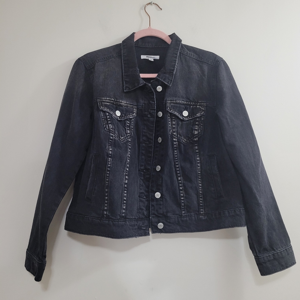STS blue Nordstrom Melanie crop boyfriend jean jacket L